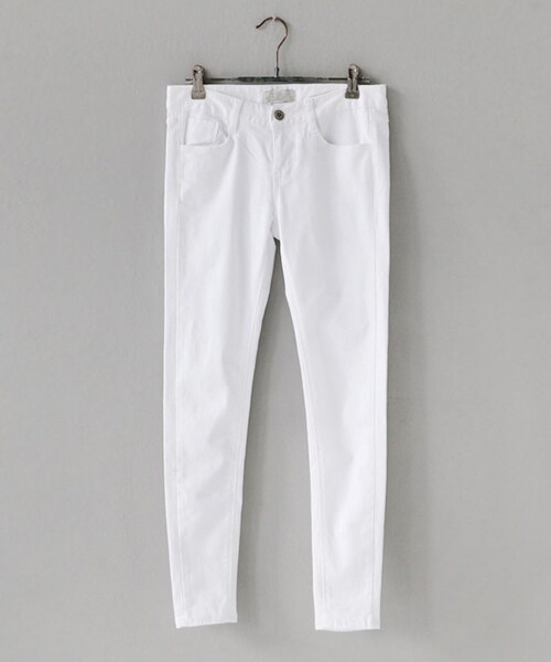 DHOLIC（ディーホリック）の「スパンデックス混紡スキニーコットンパンツ（その他パンツ・レディース・ブラック/ピンク/イエロー/ホワイト/ブルー/ベージュ・25/26/27/28/29/30）」の2枚目の写真