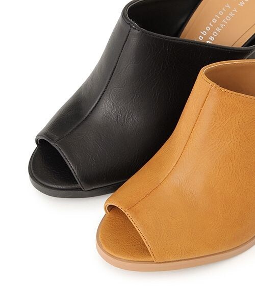 laboratory work（ラボラトリーワーク）の「シンプルサボ（シューズ・ブラック/ブラウン）」の11枚目の写真