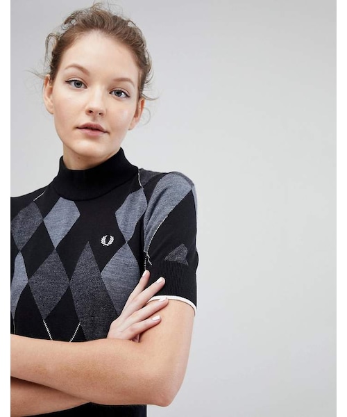 FRED PERRY（フレッドペリー）の「Fred Perry Argyle Knitted Dress