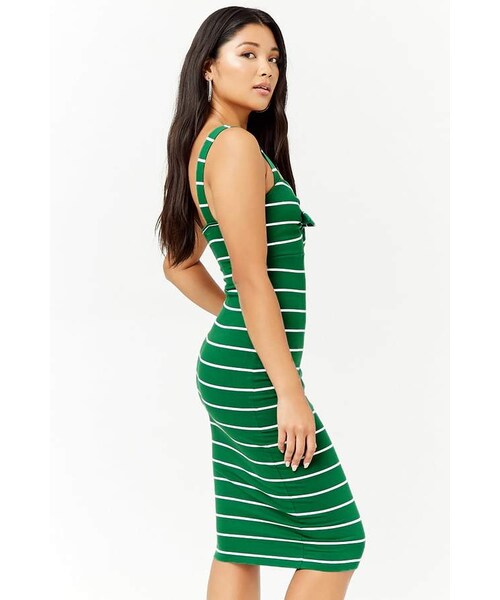 Forever 21,Forever 21 Striped Tie-Front 