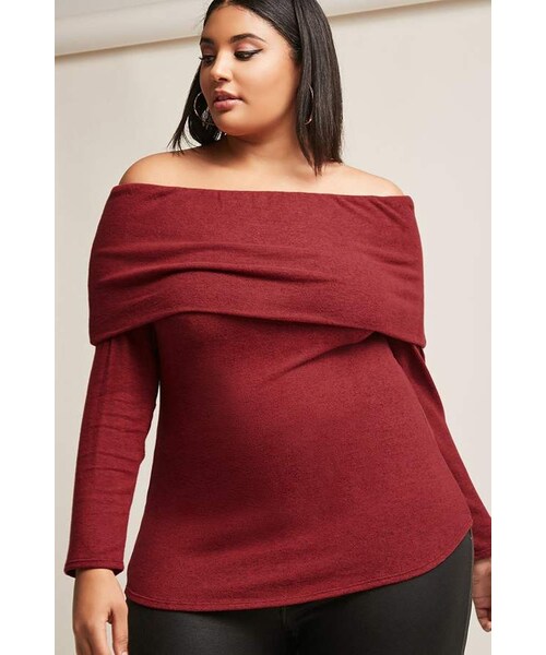 off the shoulder tops forever 21 plus size