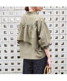 no brand | 【Marient】バックフリルバルーンSH(シャツ/ブラウス)