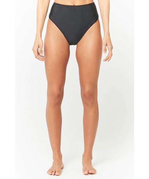 FOREVER 21（フォーエバー トゥエンティーワン）の「Forever 21 High-Waist Bikini Bottoms（水着・レディース・Black/Red/Green・Small/Large/Medium）」の5枚目の写真