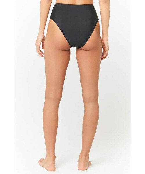 FOREVER 21（フォーエバー トゥエンティーワン）の「Forever 21 High-Waist Bikini Bottoms（水着・レディース・Black/Red/Green・Small/Large/Medium）」の10枚目の写真