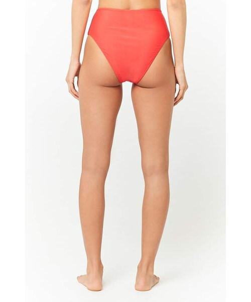FOREVER 21（フォーエバー トゥエンティーワン）の「Forever 21 High-Waist Bikini Bottoms（水着・レディース・Black/Red/Green・Small/Large/Medium）」の12枚目の写真