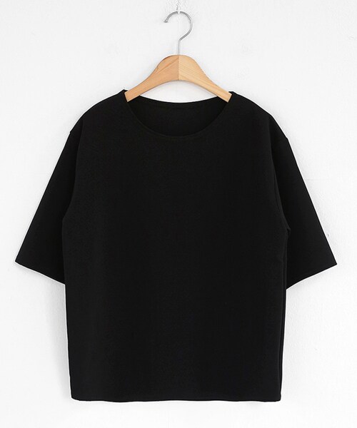 DHOLIC（ディーホリック）の「2TYPEハーフスリーブTシャツ（Tシャツ/カットソー・レディース・レッド/ホワイト/ブラック/その他/ブルー/ベージュ・FREE）」の3枚目の写真