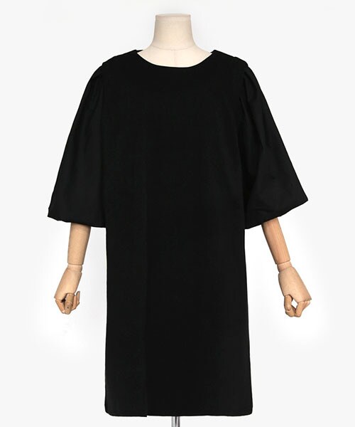 DHOLIC（ディーホリック）の「バルーンスリーブワンピース（ワンピース・レディース・グレー/ブラック/ホワイト・FREE）」の3枚目の写真