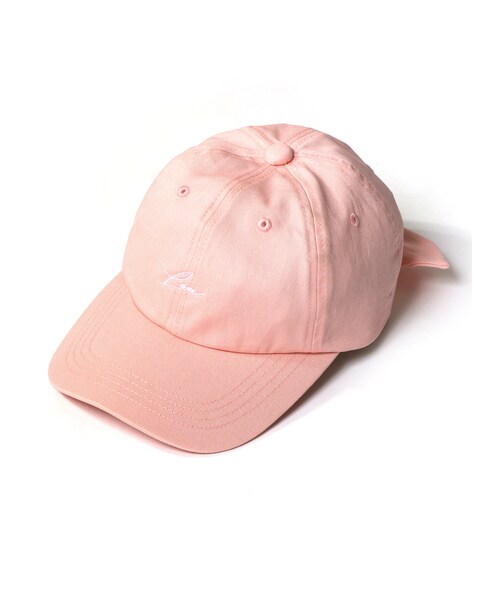 GRL（グレイル）の「バックリボンロゴツイルキャップ（キャップ・レディース・ブラック/ホワイト/ピンク/ラベンダー・F）」の4枚目の写真