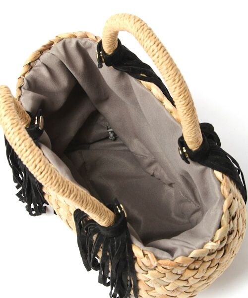 laboratory work（ラボラトリーワーク）の「フリンジミニトート（バッグ・ブラック/ブラウン）」の12枚目の写真