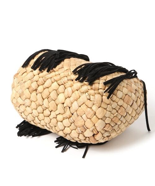 laboratory work（ラボラトリーワーク）の「フリンジミニトート（バッグ・ブラック/ブラウン）」の9枚目の写真