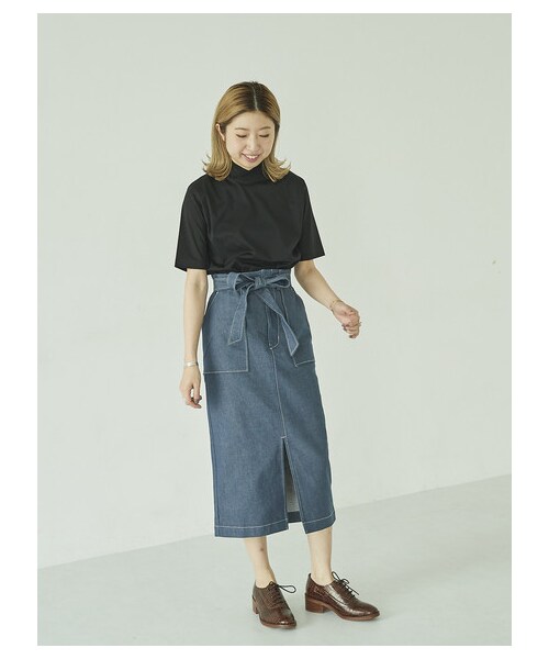 GARAGE OF GOOD CLOTHING(ガレージオブグッドクロージング)の「&L デニムタイトスカート(スカート・ライトブルー/インディゴ・36/38)」の3枚目の写真