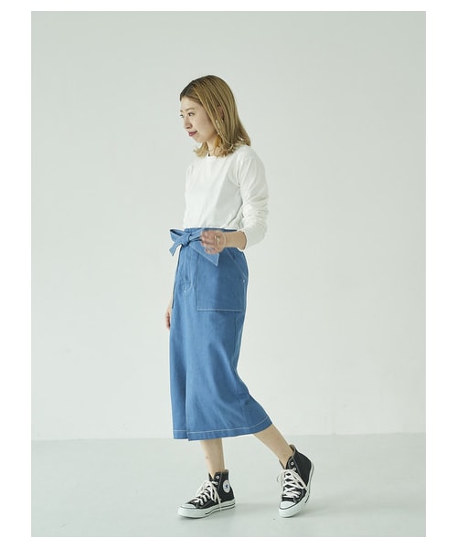 GARAGE OF GOOD CLOTHING(ガレージオブグッドクロージング)の「&L デニムタイトスカート(スカート・ライトブルー/インディゴ・36/38)」の7枚目の写真