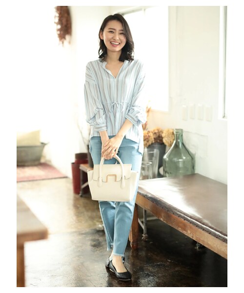 Green　Parks（グリーンパークス）の「・m シガレットデニムパンツ（パンツ・ブラック/ライトブルー・M/L）」の3枚目の写真