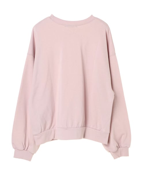 Green　Parks（グリーンパークス）の「・w closet クルーネックワイドプルオーバー（トップス・オフホワイト/杢グレー/ブラック/ピンク・F）」の3枚目の写真