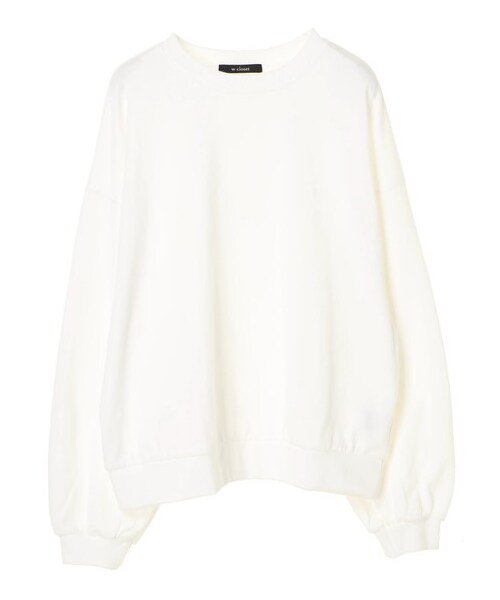 Green　Parks（グリーンパークス）の「・w closet クルーネックワイドプルオーバー（トップス・オフホワイト/杢グレー/ブラック/ピンク・F）」の7枚目の写真