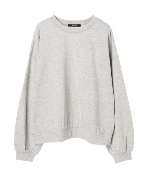 Green　Parks（グリーンパークス）の「・w closet クルーネックワイドプルオーバー（トップス・オフホワイト/杢グレー/ブラック/ピンク・F）」の8枚目の写真