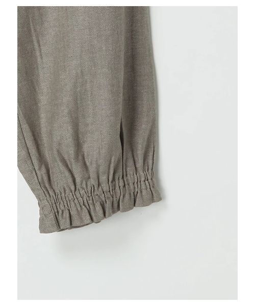 サマンサモスモス 立川限定 裾フリルコクーンパンツ 立川限定】リネン裾フリルコクーンパンツ（オフホワイト/グレー