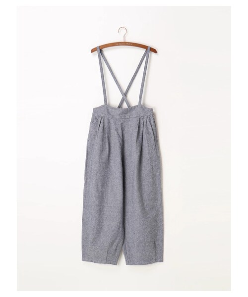 Samansa Mos2（サマンサ モスモス）の「サス付シャンブレーパンツ（パンツ・ブラック/モカ/ブルー・F）」の12枚目の写真