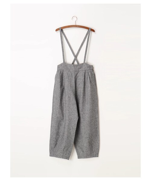 Samansa Mos2（サマンサ モスモス）の「サス付シャンブレーパンツ（パンツ・ブラック/モカ/ブルー・F）」の10枚目の写真