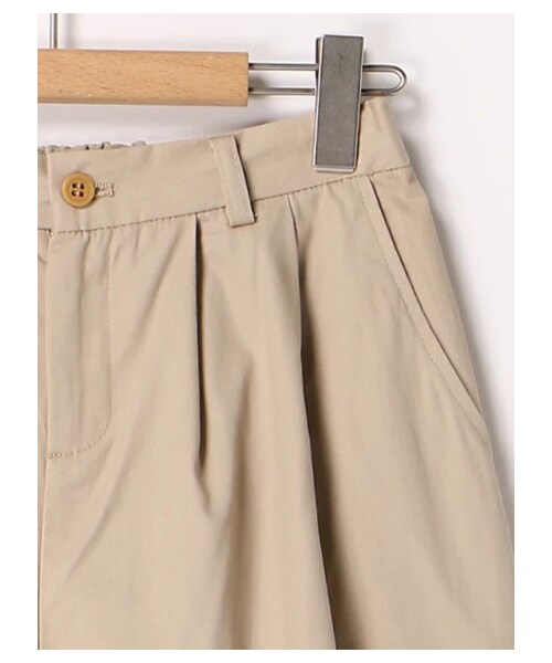 ehka sopo（エヘカソポ）の「裾切り替えパンツ（パンツ・ブラック/ベージュ/カーキ・M）」の4枚目の写真