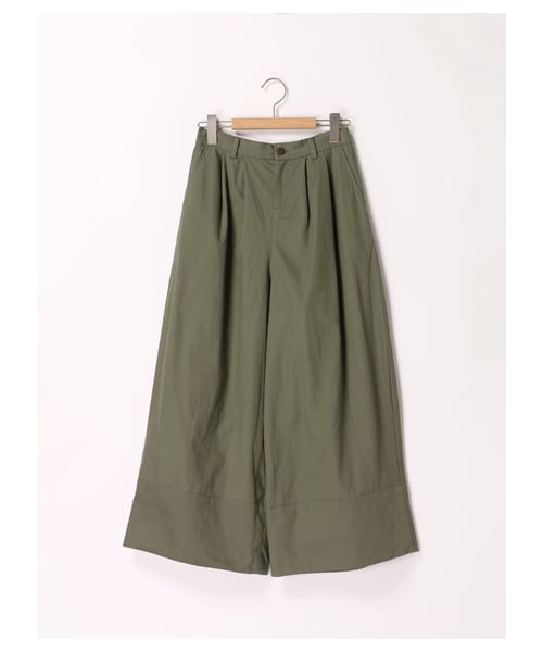 ehka sopo（エヘカソポ）の「裾切り替えパンツ（パンツ・ブラック/ベージュ/カーキ・M）」の10枚目の写真
