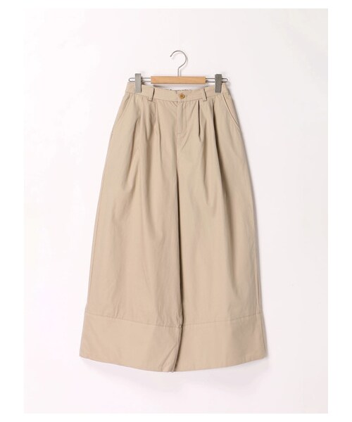 ehka sopo（エヘカソポ）の「裾切り替えパンツ（パンツ・ブラック/ベージュ/カーキ・M）」の9枚目の写真