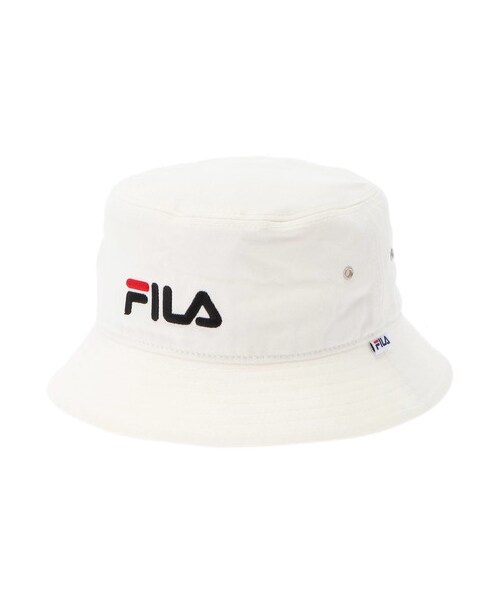 E hyphen world gallery（イーハイフンワールドギャラリー）の「FILA ハット（帽子・ホワイト/ブラック・F）」の8枚目の写真
