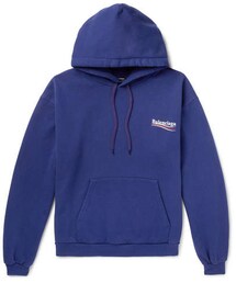 BALENCIAGA | Balenciaga Printed Cotton-Blend Jersey Hoodie(スウェット)