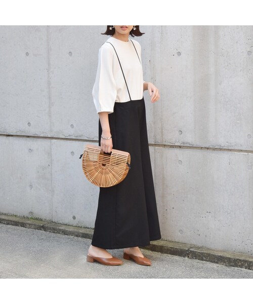 no brand(ノーブランド)の「【 再々入荷 】ソフトツイルキャミサロペット(ワンピース・レディース・その他)」の2枚目の写真