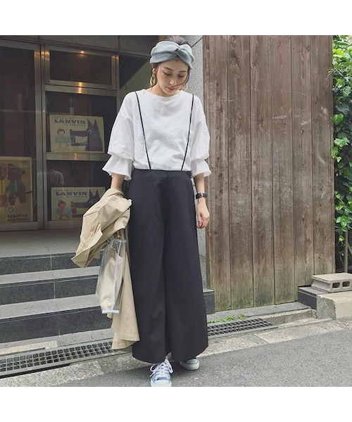 no brand(ノーブランド)の「【 再々入荷 】ソフトツイルキャミサロペット(ワンピース・レディース・その他)」の12枚目の写真