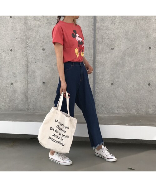 copine（コピン）の「再入荷！大人可愛いミッキーTシャツ(2color)【クリックポスト対象商品】（Tシャツ/カットソー・レディース・その他）」の7枚目の写真