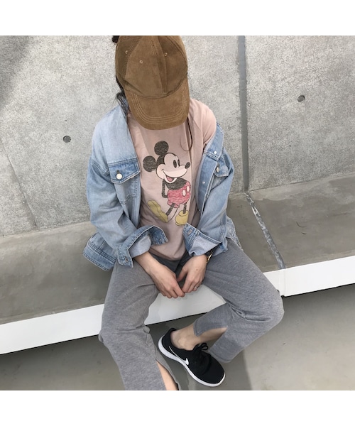 copine（コピン）の「再入荷！大人可愛いミッキーTシャツ(2color)【クリックポスト対象商品】（Tシャツ/カットソー・レディース・その他）」の14枚目の写真