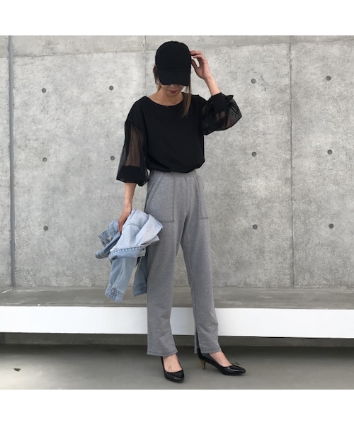 copine（コピン）の「大好評再入荷！チュールバルーンスリーブカットソー(3color)【クリックポスト対象商品】（Tシャツ/カットソー・レディース・その他）」の10枚目の写真