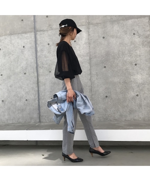 copine（コピン）の「大好評再入荷！チュールバルーンスリーブカットソー(3color)【クリックポスト対象商品】（Tシャツ/カットソー・レディース・その他）」の11枚目の写真