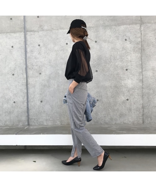 copine（コピン）の「大好評再入荷！チュールバルーンスリーブカットソー(3color)【クリックポスト対象商品】（Tシャツ/カットソー・レディース・その他）」の4枚目の写真