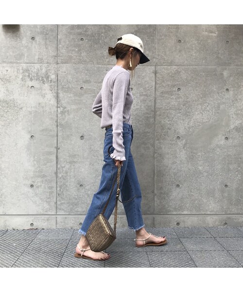 copine(コピン)の「フリルネック・フリルスリーブラメプルオーバー(4color)【クリックポスト対象商品】(ニット/セーター・レディース・その他)」の8枚目の写真