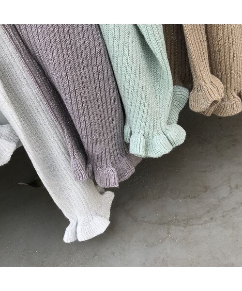 copine(コピン)の「フリルネック・フリルスリーブラメプルオーバー(4color)【クリックポスト対象商品】(ニット/セーター・レディース・その他)」の14枚目の写真