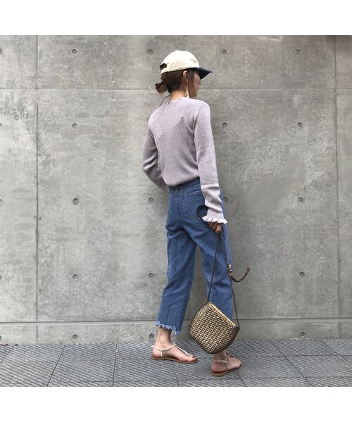 copine(コピン)の「フリルネック・フリルスリーブラメプルオーバー(4color)【クリックポスト対象商品】(ニット/セーター・レディース・その他)」の12枚目の写真