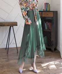 DINT | レーストリミングプリッツスカート(スカート)