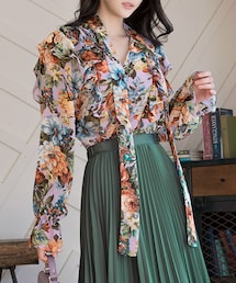 DINT | フラワーブラーサムブラウス(シャツ/ブラウス)