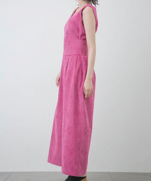 CLANE（クラネ）の「ワイドウエストベルトオールインワン