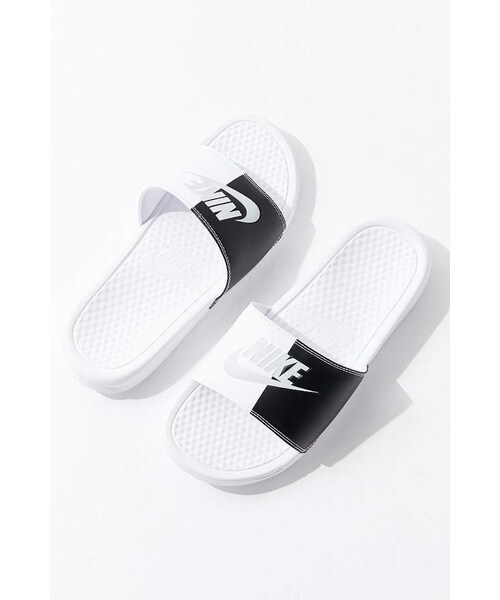 NIKE（ナイキ）の「Nike Benassi JDI Colorblock Slide（その他シューズ・レディース・White・5/7/8/9/10）」の2枚目の写真