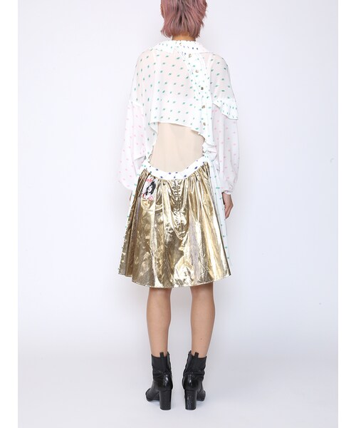 【レア】jennyfax 高橋真琴 コラボ スウェット トレーナー ブルー M jenny fax 変形トップス レア】jennyfax 高橋真琴 コラボ スウェット