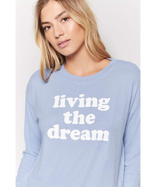 Forever 21 フォーエバー トゥエンティーワン の Forever 21 Living The Dream Graphic Pj Top ルームウェア パジャマ Wear Forever 21 フォーエバー トゥエンティーワン の Forever 21 Living The Dream Graphic Pj Top ルームウェア パジャマ Wear