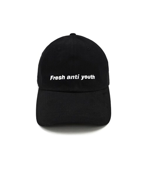 Fresh Anti Youth,Fray logo ball cap- black - WEAR
