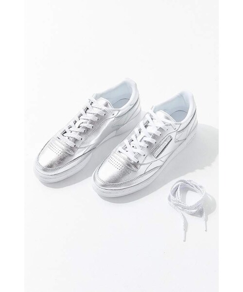 Reebok（リーボック）の「Reebok Club C 85 Shine Sneaker（スニーカー・レディース・Silver・5/6/6.5/7/7.5/8/8.5/9/9.5/10）」の6枚目の写真