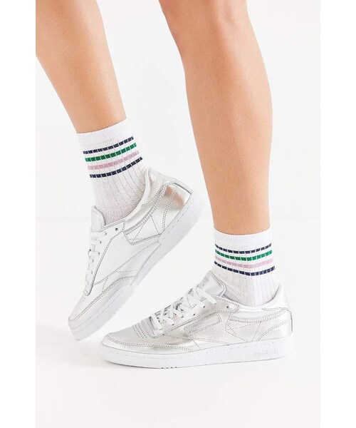 Reebok（リーボック）の「Reebok Club C 85 Shine Sneaker（スニーカー・レディース・Silver・5/6/6.5/7/7.5/8/8.5/9/9.5/10）」の7枚目の写真