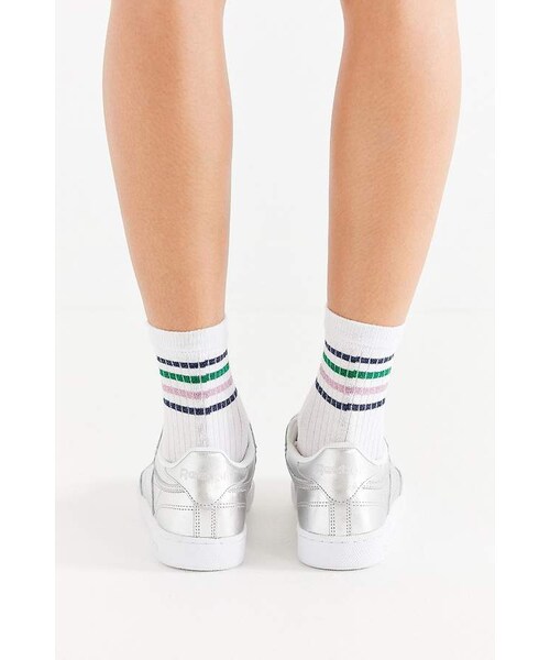 Reebok（リーボック）の「Reebok Club C 85 Shine Sneaker（スニーカー・レディース・Silver・5/6/6.5/7/7.5/8/8.5/9/9.5/10）」の4枚目の写真