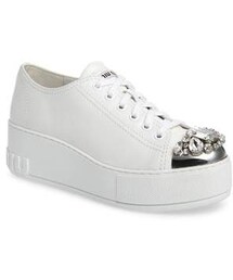 miu miu | Miu Miu Crystal Cap Toe Sneaker(スニーカー)