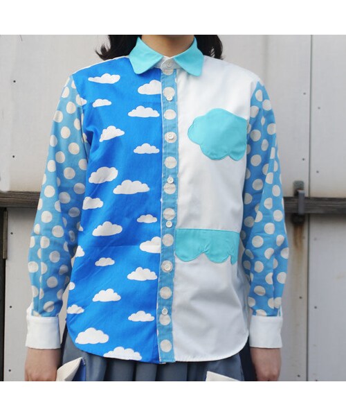 NIRAME.CO（ニラメッコ）の「雲つみきシャツ（シャツ/ブラウス・レディース・その他）」の2枚目の写真